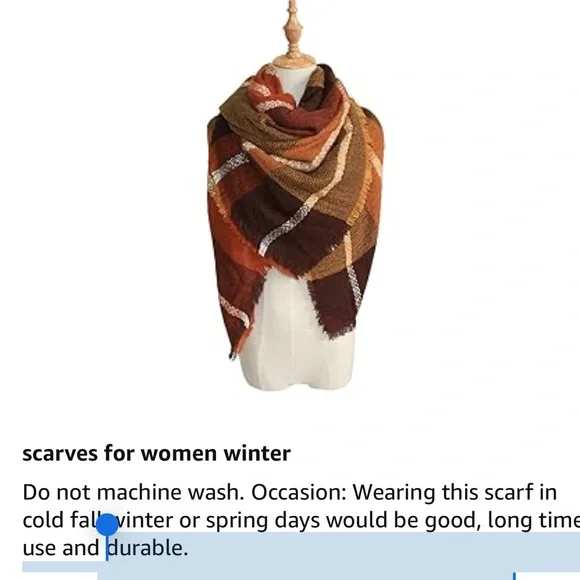 NEAL LINK blanket, scarf for ladies plaid excellent condition super SOFT - Picture 6 of 9